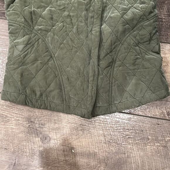 Anthropologie Marrakech Women's Quilted Phoebe Jacket Leaf Green Size M - Picture 11 of 11